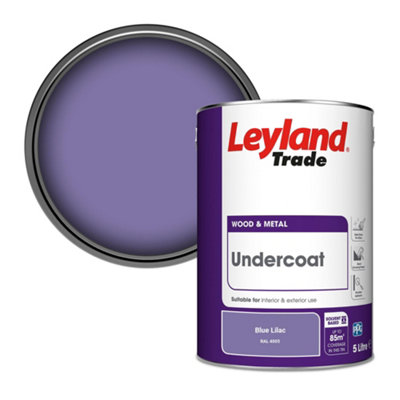 Leyland Trade Wood & Metal Undercoat Paint Blue Lilac (RAL 4005) 5L