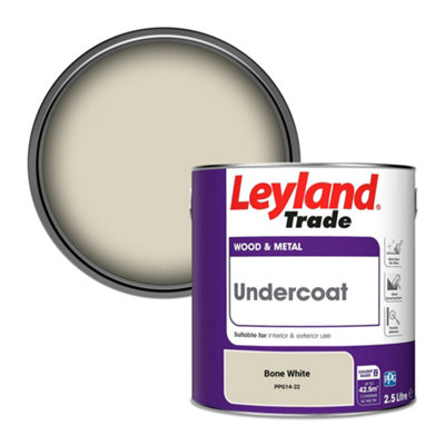 Leyland Trade Wood & Metal Undercoat Paint Bone White (PPG14-22) 2.5L