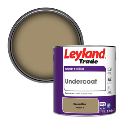 Leyland Trade Wood & Metal Undercoat Paint Brown Bear (PPG1101-5) 2.5L