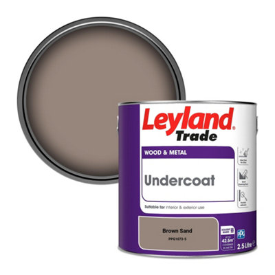 Leyland Trade Wood & Metal Undercoat Paint Brown Sand (PPG1073-5) 2.5L