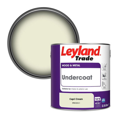 Leyland Trade Wood & Metal Undercoat Paint Capri Cream (PPG1212-1) 2.5L