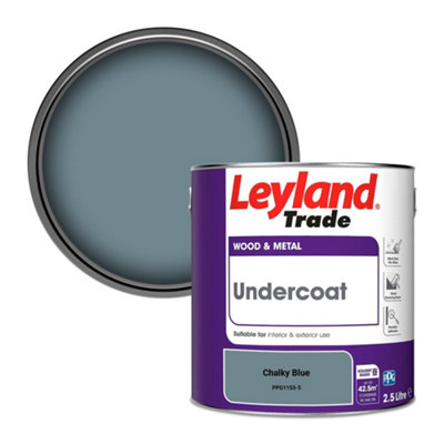 Leyland Trade Wood & Metal Undercoat Paint Chalky Blue (PPG1153-5) 2.5L