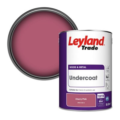 Leyland Trade Wood & Metal Undercoat Paint Cherry Pink (PPG1183-6) 5L