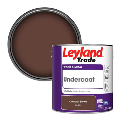 Leyland Trade Wood & Metal Undercoat Paint Chestnut Brown (RAL 8015) 2.5L