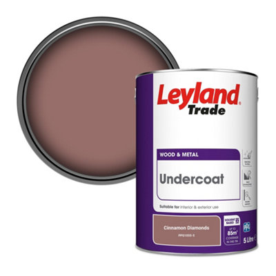 Leyland Trade Wood & Metal Undercoat Paint Cinnamon Diamonds (PPG1055-5) 5L