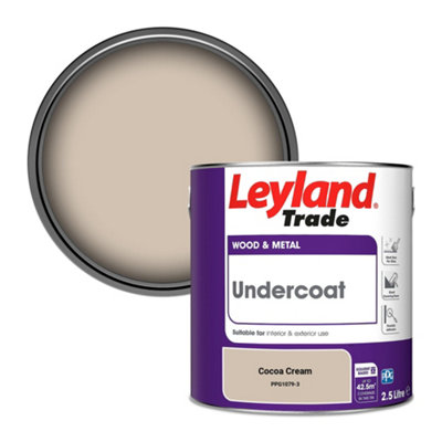 Leyland Trade Wood & Metal Undercoat Paint Cocoa Cream (PPG1079-3) 2.5L
