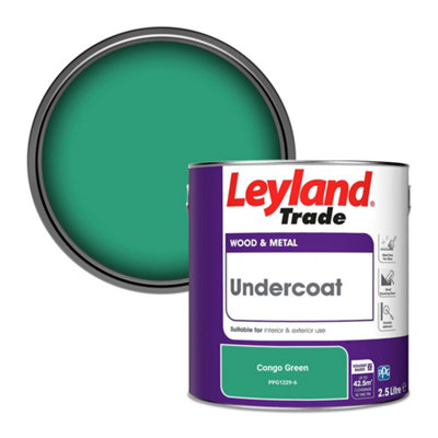 Leyland Trade Wood & Metal Undercoat Paint Congo Green (PPG1229-6) 2.5L