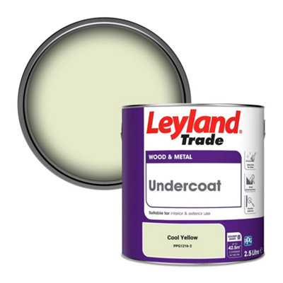 Leyland Trade Wood & Metal Undercoat Paint Cool Yellow (PPG1216-2) 2.5L