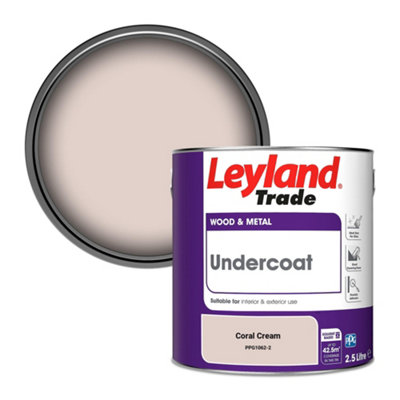 Leyland Trade Wood & Metal Undercoat Paint Coral Cream (PPG1062-2) 2.5L