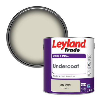 Leyland Trade Wood & Metal Undercoat Paint Cozy Cream (PPG1112-2) 2.5L