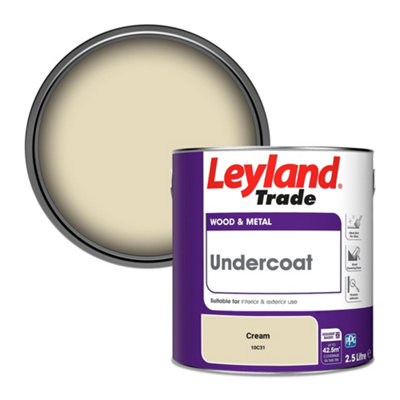 Leyland Trade Wood & Metal Undercoat Paint Cream (10C31) 2.5L