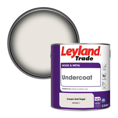 Leyland Trade Wood & Metal Undercoat Paint Cream And Sugar (PPG1061-1) 2.5L