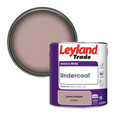 Leyland Trade Wood & Metal Undercoat Paint Cream Compote (PPG1059-4) 2.5L