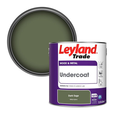 Leyland Trade Wood & Metal Undercoat Paint Dark Sage (PPG1124-6) 2.5L