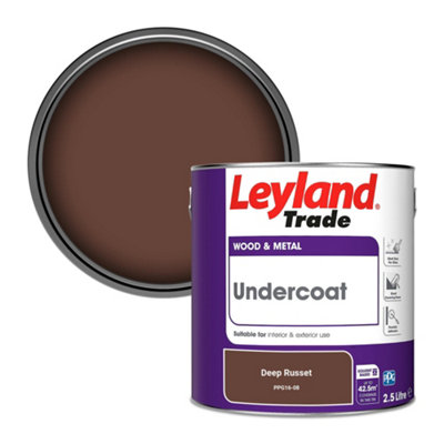 Leyland Trade Wood & Metal Undercoat Paint Deep Russet (PPG16-08) 2.5L