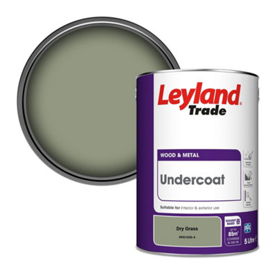 Leyland Trade Wood & Metal Undercoat Paint Dry Grass (PPG1030-4) 5L