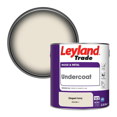 Leyland Trade Wood & Metal Undercoat Paint Elegant Ivory (PPG1081-1) 2.5L