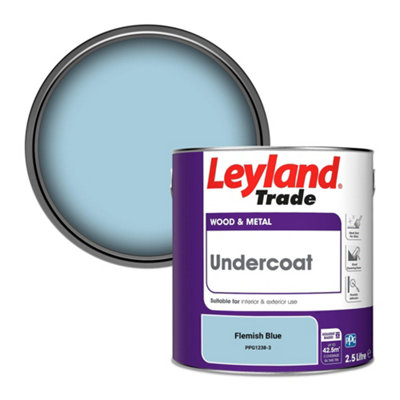 Leyland Trade Wood & Metal Undercoat Paint Flemish Blue (PPG1238-3) 2.5L
