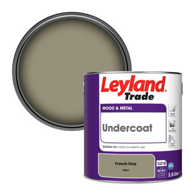 Leyland Trade Wood & Metal Undercoat Paint French Grey (10B21) 2.5L