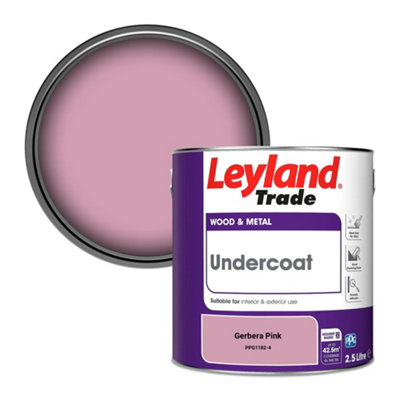 Leyland Trade Wood & Metal Undercoat Paint Gerbera Pink (PPG1182-4) 2.5L