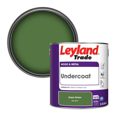 Leyland Trade Wood & Metal Undercoat Paint Grass Green (RAL 6010) 2.5L