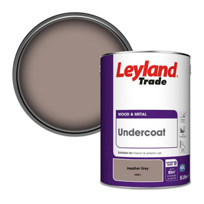 Leyland Trade Wood & Metal Undercoat Paint Heather Grey (04B21) 5L