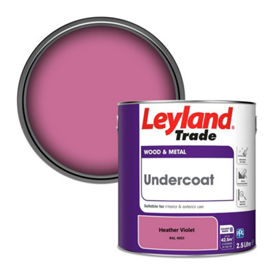 Leyland Trade Wood & Metal Undercoat Paint Heather Violet (RAL 4003) 2.5L