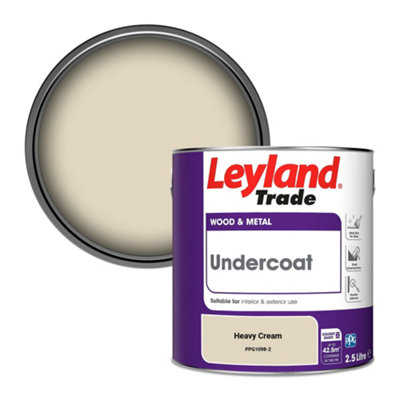 Leyland Trade Wood & Metal Undercoat Paint Heavy Cream (PPG1098-2) 2.5L