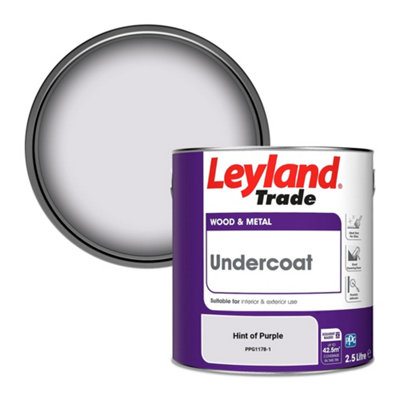 Leyland Trade Wood & Metal Undercoat Paint Hint of Purple (PPG1178-1) 2.5L