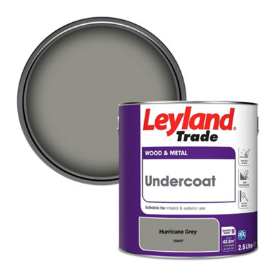 Leyland Trade Wood & Metal Undercoat Paint Hurricane Grey (10A07) 2.5L