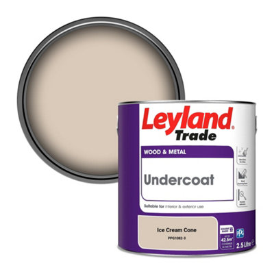 Leyland Trade Wood & Metal Undercoat Paint Ice Cream Cone (PPG1082-3) 2.5L