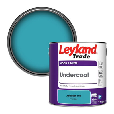 Leyland Trade Wood & Metal Undercoat Paint Jamaican Sea (PPG1236-6) 2.5L