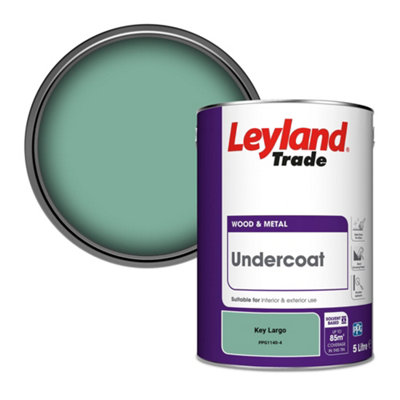 Leyland Trade Wood & Metal Undercoat Paint Key Largo (PPG1140-4) 5L