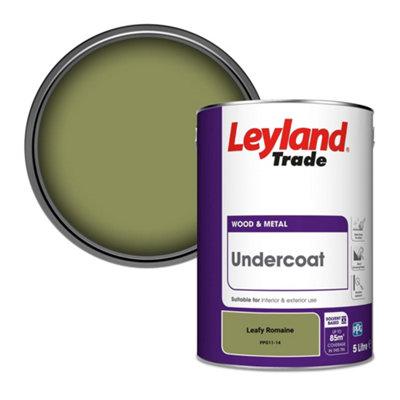 Leyland Trade Wood & Metal Undercoat Paint Leafy Romaine (PPG11-14) 5L
