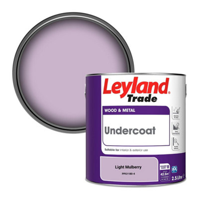 Leyland Trade Wood & Metal Undercoat Paint Light Mulberry (PPG1180-4) 2.5L