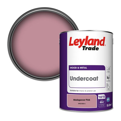 Leyland Trade Wood & Metal Undercoat Paint Madagascar Pink (PPG1050-4) 5L