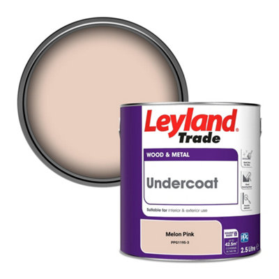 Leyland Trade Wood & Metal Undercoat Paint Melon Pink (PPG1195-3) 2.5L