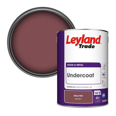 Leyland Trade Wood & Metal Undercoat Paint Mesa Red (PPG1052-6) 5L