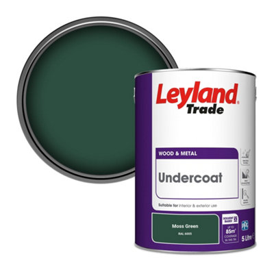 Leyland Trade Wood & Metal Undercoat Paint Moss Green (RAL 6005) 5L