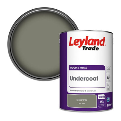 Leyland Trade Wood & Metal Undercoat Paint Moss Grey (RAL 7003) 5L