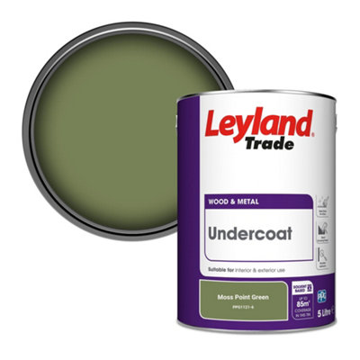 Leyland Trade Wood & Metal Undercoat Paint Moss Point Green (PPG1121-6) 5L
