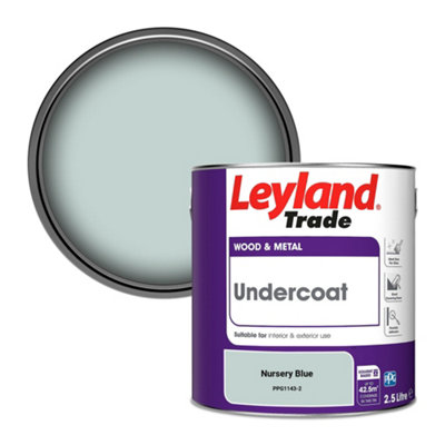Leyland Trade Wood & Metal Undercoat Paint Nursery Blue (PPG1143-2) 2.5L