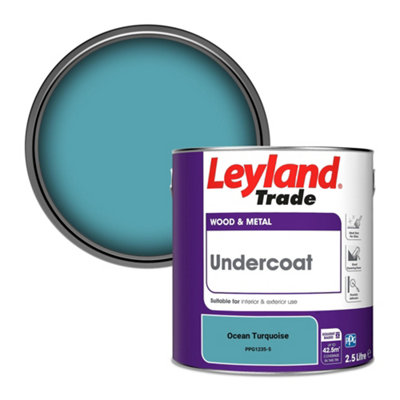 Leyland Trade Wood & Metal Undercoat Paint Ocean Turquoise (PPG1235-5) 2.5L