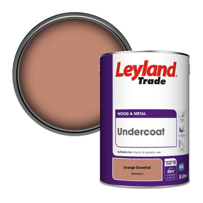 Leyland Trade Wood & Metal Undercoat Paint Orange Essential (PPG1063-5) 5L