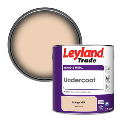 Leyland Trade Wood & Metal Undercoat Paint Orange Milk (PPG1197-3) 2.5L