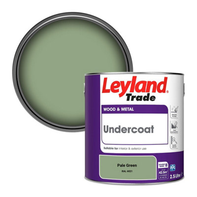 Leyland Trade Wood & Metal Undercoat Paint Pale Green (RAL 6021) 2.5L