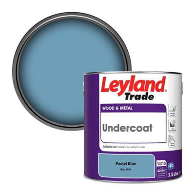 Leyland Trade Wood & Metal Undercoat Paint Pastel Blue (RAL 5024) 2.5L