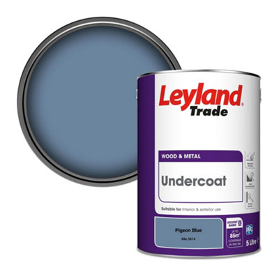 Leyland Trade Wood & Metal Undercoat Paint Pigeon Blue (RAL 5014) 5L