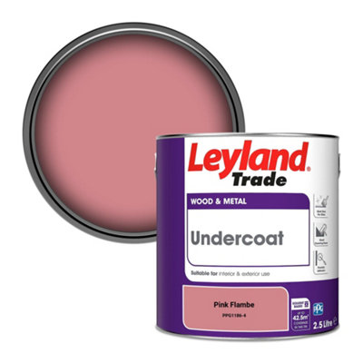 Leyland Trade Wood & Metal Undercoat Paint Pink Flambe (PPG1186-4) 2.5L