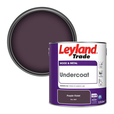 Leyland Trade Wood & Metal Undercoat Paint Purple Violet (RAL 4007) 2.5L